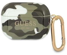 Guess GUAPUCAMA AirPods Pro dėklas, žalias/chaki, Camo Collection