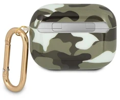 Guess GUAPUCAMA AirPods Pro dėklas, žalias/chaki, Camo Collection