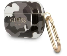 Guess GUAPUCAMG AirPods Pro dėklas juoda/juoda Camo kolekcija