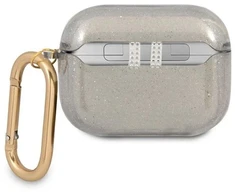 Guess GUAPUCG4GK AirPods Pro dėklas juodas/juodas Glitter Collection
