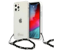 Guess GUHCP12LKPSBK iPhone 12 Pro Max 6.7" Skaidrus kietas dėklas Juodas Perlas