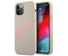 Dėklas GUESS GUHCP12MLSVSGP IPHONE 12/12 PRO 6.1 "GRAY Rožinis/GRAY Rožinis HARDCASE SILICONE VINTAGE