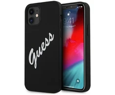 Dėklas GUESS HARDCASE GUHCP12SLSVSBW SILICONE VINTAGE IPHONE 12 MINI Juodas/Baltas