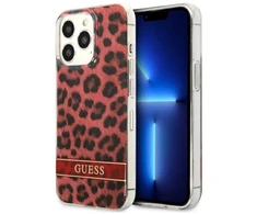Dėklas GUESS GUHCP13LHSLEOR IPHONE 13 PRO / 13 6.1 "Raudonas / Raudonas HARDCASE LEOPARD