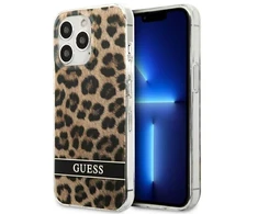 Guess GUHCP13LHSLEOW Apple iPhone 13 Pro / 13 6,1″ rudos spalvos kietas dėklas Leopard