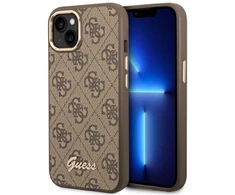 Dėklas GUESS GUHCP14MHG4SHW IPHONE 14 PLUS / 15 PLUS 6.7 "BROWN / BROWN HARD CASE 4G VINTAGE GOLD LOGO