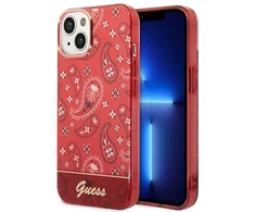Guess GUHCP14MHGBNHR Apple iPhone 14 Plus / 15 Plus 6.7″ red kietas dėklas Bandana Paisley
