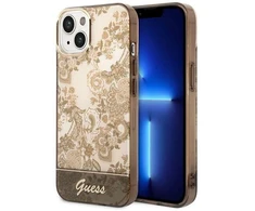 Dėklas GUESS GUHCP14MHGPLHC IPHONE 14 PLUS / 15 PLUS 6.7 "OCHRE HARDCASE PORCELAIN COLLECTION