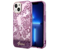 Dėklas GUESS GUHCP14MHGPLHF IPHONE 14 PLUS / 15 PLUS 6.7 "FUKSJA / FUSCHIA HARDCASE PORCELAIN COLLECTION