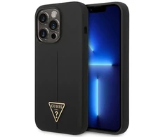Dėklas Guess GUHCP14XSLTGK iPhone 14 Pro Max 6,7" juoda/juodas hardcase Silicone Triangle