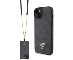Dėklas GUESS GUHCP15MMP4TDSCPK IPHONE 15 PLUS / 14 PLUS 6.7 "Juodas / Juodas HARDCASE CROSSBODY 4G METAL LOGO