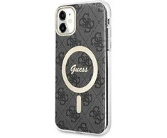Guess GUHMN61H4STK iPhone 11 6.1 juodos/juodos spalvos deklas 4G MagSafe