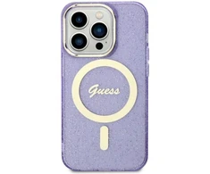 Apple iPhone 11 Guess dėklas Glitter Gold MagSafe (GUHMN61HCMCGU) violetinės spalvos