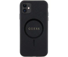 Dėklas GUESS GUHMN61PSAHMCK IPHONE 11 / XR 6.1 "Juodas / Juodas HARDCASE SAFFIANO MAGSAFE