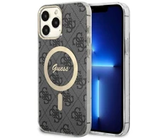 Guess GUHMP13XH4STK iPhone 13 Pro Max 6.7" juodas/juodas kietas dėklas 4G MagSafe