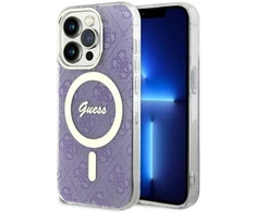 Dėklas GUESS GUHMP14LH4STU IPHONE 14 PRO 6.1 "PURPLE/PURPLE HARDCASE 4G MAGSAFE