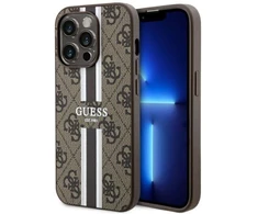 Guess GUHMP14LP4RPSW Apple iPhone 14 Pro 6.1″ rudos spalvos kietas dėklas 4G Printed Stripes MagSafe