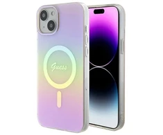 „Guess“ GUHMP15MHITSP „iPhone 15 Plus 6.7“ rausvas/rožinis kietas dėklas IML Iridescent MagSafe