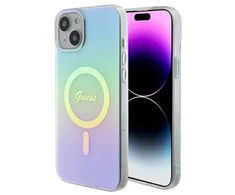 Dėklas GUESS GUHMP15MHITSQ IPHONE 15 PLUS / 14 PLUS 6,7 colių TURKIS / TURKIS KIETAS IML IRIDESCENT MAGSAFE