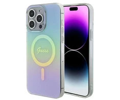 Dėklas GUESS GUHMP15XHITSQ IPHONE 15 PRO MAX TURQUOISE / TURQUOISE HARDCASE IML IRIDESCENT MAGSAFE
