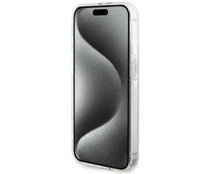 Guess GUHCP14XH4PSEGP Apple iPhone 14 Pro Max 6.7″ rožinės spalvos kietas dėklas IML 4G Gold Stripe