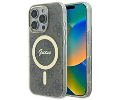 Guess GUHMP16LH4STW Apple iPhone 16 Pro 6.3″ rudos spalvos kietas dėklas IML 4G MagSafe