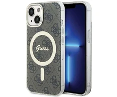 Guess GUHMP15MH4STW Apple iPhone 15 Plu s/ 14 Plus 6.7″ rudos spalvos kietas dėklas IML 4G MagSafe