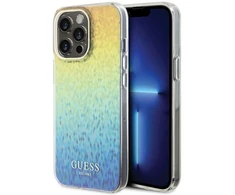 Guess GUHCP15XHDECMI Apple iPhone 15 Pro Max 6.7″ kietas dėklas IML Faceted Mirror Disco Iridescen