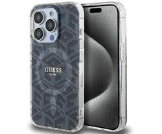 Guess IML GCube MagSafe dėklas iPhone 15 Pro Max - juodas