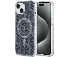 Dėklas GUESS GUHMP15SHGCUSTGK IPHONE 15/14/13 6.1 "Juodas / Juodas HARDCASE IML GCUBE MAGSAFE