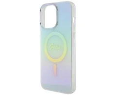 Guess IML Iridescent MagSafe dėklas iPhone 15 Pro - turkio sp.