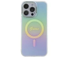 Guess IML Iridescent MagSafe dėklas iPhone 15 Pro - turkio sp.