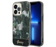 Guess GUHCP14XHGJGHA Apple iPhone 14 Pro Max 6,7″ žalias kietas dėklas Jungle Collection