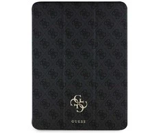 Guess magnetinis dėklas iPad Air 13 (2024) juodas su logotipu