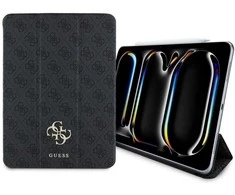 Guess magnetinis dėklas iPad Pro 11 (2024), juodas, su logotipu