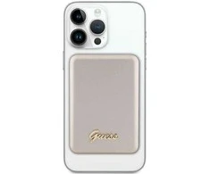 Guess MagSafe Metal Script Logo 5W 3000mAh indukcinis maitinimo šaltinis - auksinis