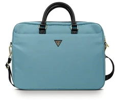 Guess Nylon Triangle Logo bag for a 16" laptop - mėlynas