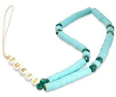 Guess virvelė telefonui GUSTPEARP mėlynas Heishi Beads
