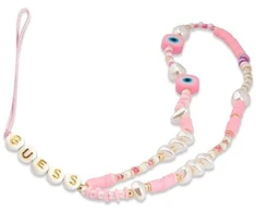Guess virvelė telefonui GUSTSHPP rožinės spalvos Beads Shell