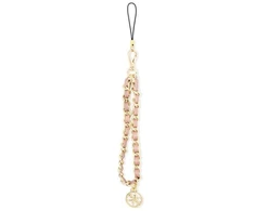 Guess GUSTSAS4P telefono virvelė, rožinė, Chain Metal 4G Charm