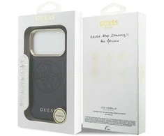 „Guess“ perforuotas 4G „MagSafe“ dėklas, skirtas „iPhone 17 Pro Max“ - mėlynas