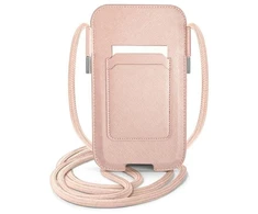 Dėklas GUESS GUPHMPSASBPI BAG 6.1 "Rožinis/Rožinis SAFFIANO STRAP
