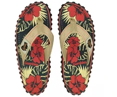 Gumbies Islander Džinsinis Hibiskas Šlepetės GU-FFISL109