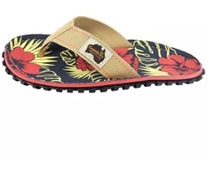 Gumbies Islander Džinsinis Hibiskas Šlepetės GU-FFISL109