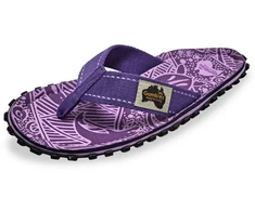 Gumbies Islander violetinės spalvos unisex šlepetės per pirštą GU-FFISL151