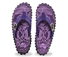 Gumbies Islander violetinės spalvos unisex šlepetės per pirštą GU-FFISL151