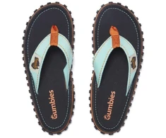 Gumbies unisex šlepetės per pirštą ISLANDER FLIP-FLOP, trispalvės, juodos