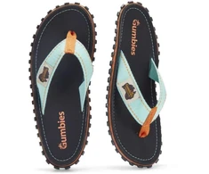 Gumbies unisex šlepetės per pirštą ISLANDER FLIP-FLOP, trispalvės, juodos