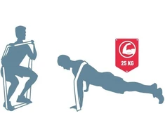 GUMINĖ JĖGOS JUOSTA PASIPRIEŠINIMO JUOSTA 25KG UMBRO