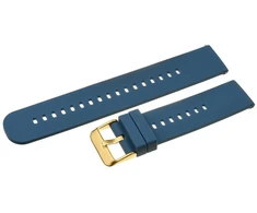 Pacific U27 guminis laikrodžio dirželis - navy mėlynas/rosegold - 20mm